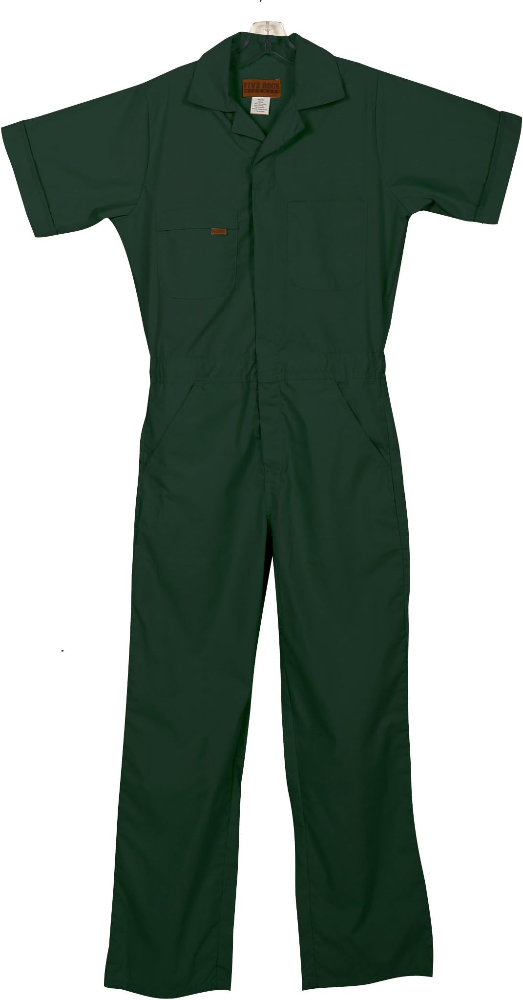 Five Rock Poplin Short Sleeve Unlined Coverall Relaxed Fit in Spruce Green 3XL Tall