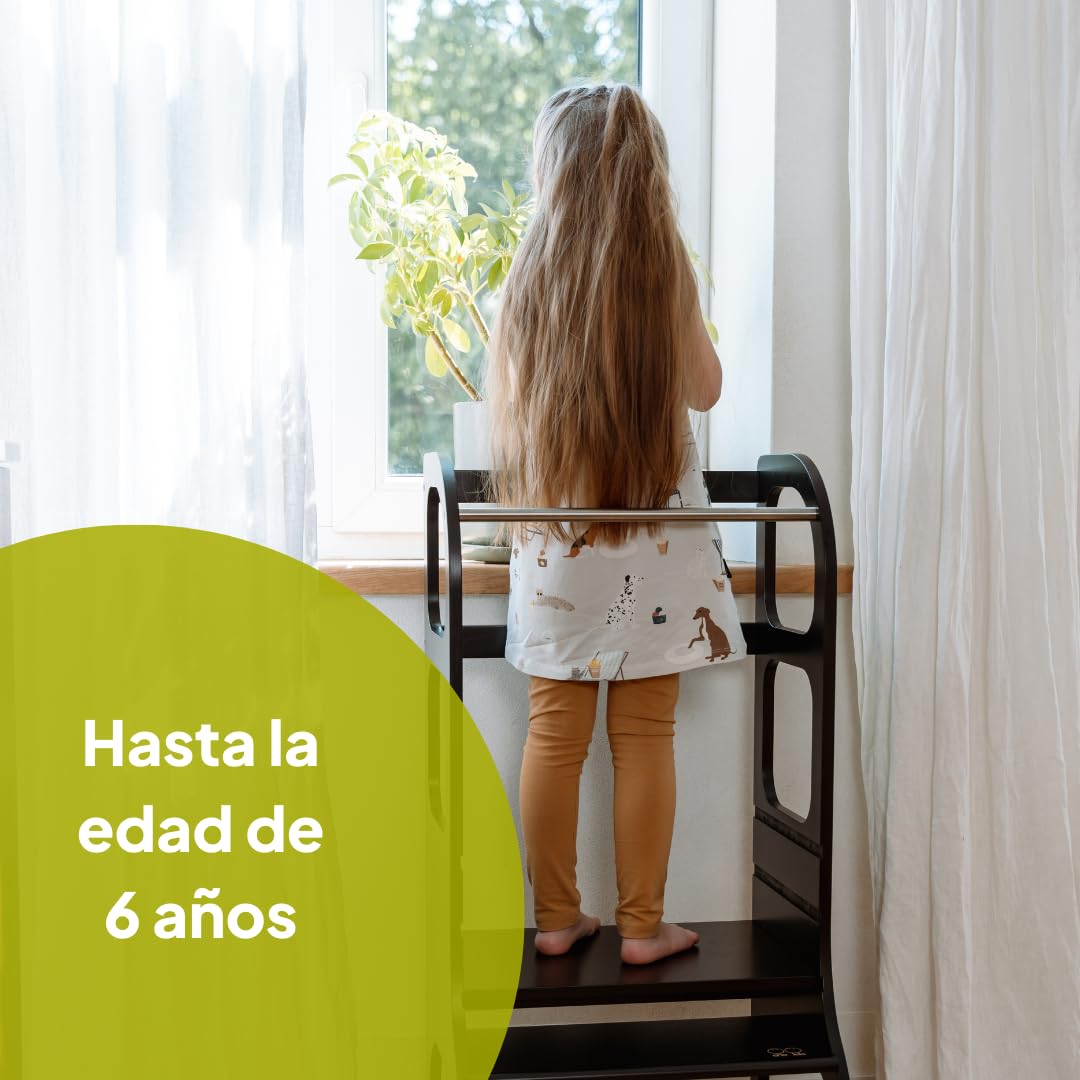 Ette Tete Step UP • Torre Auxiliar de Altura Ajustable (de Madera)