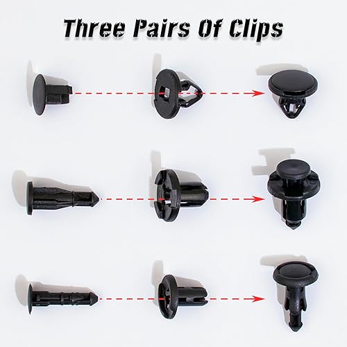 Miniatura 4 de 1115 clips automotrices para automóvil, 35 tamaños más populares, clips de retención de empuje automático con removedor de clips de plástico para