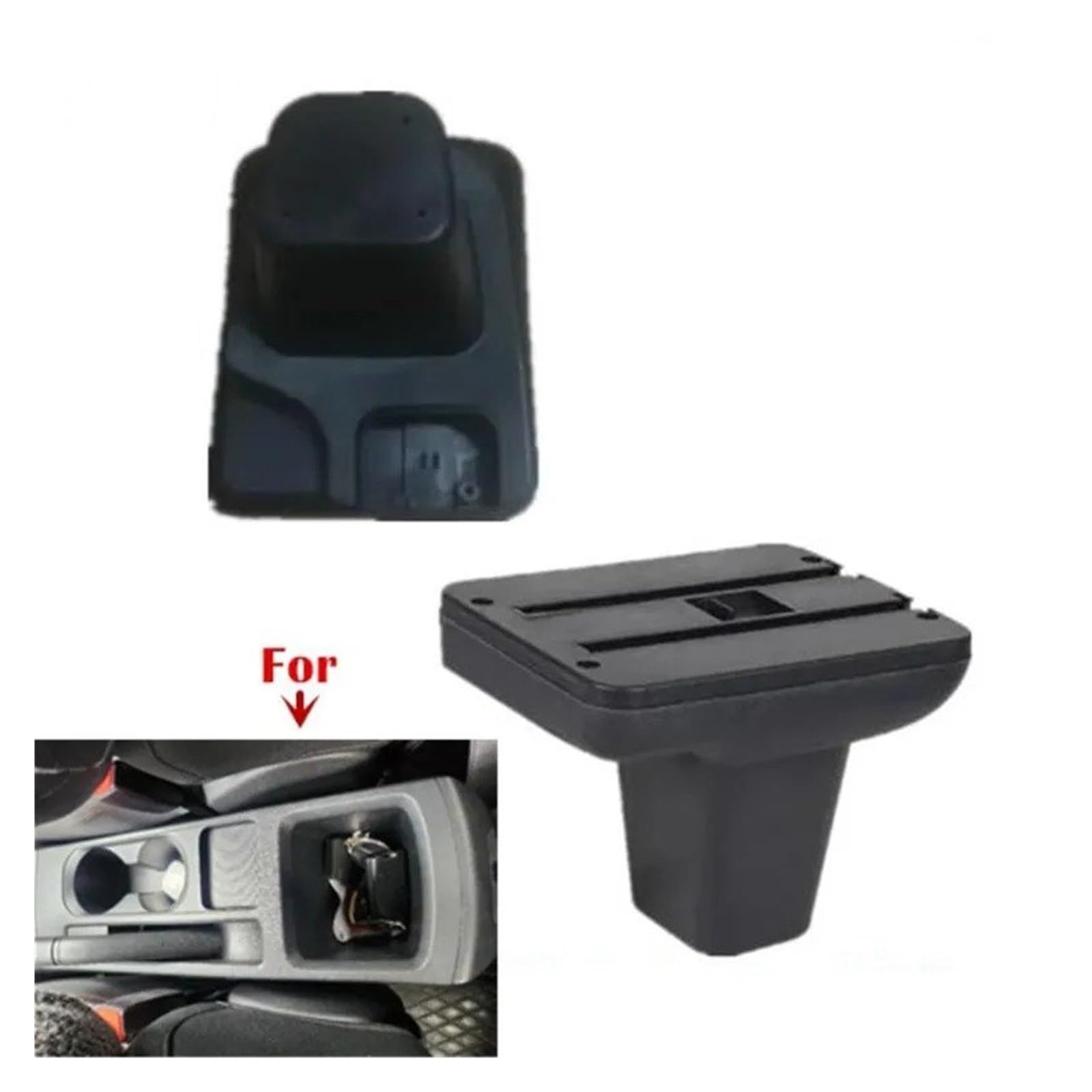 Braccioli Auto Per MG Per MG3 2025 2026 Auto Bracciolo Box Centrale Scatola Di Immagazzinaggio Interni Retrofit Accessori Bracciolo Centrale(C white line 7USB)