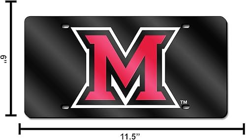 Miniatura 467 de Rico Industries Placa de matrícula de metal con incrustaciones láser de Florida Gators de la NCAA plateado,Alternativo,Negro -,Negro/Plata,Azul,azul