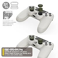 Vista 8 de Skull & Co. Skin, CQC and FPS Thumb Grip Set Joystick Cap Analog Stick Cap for Nintendo Switch Pro Controller & PS5 PS4 SlimPro Controller- Black