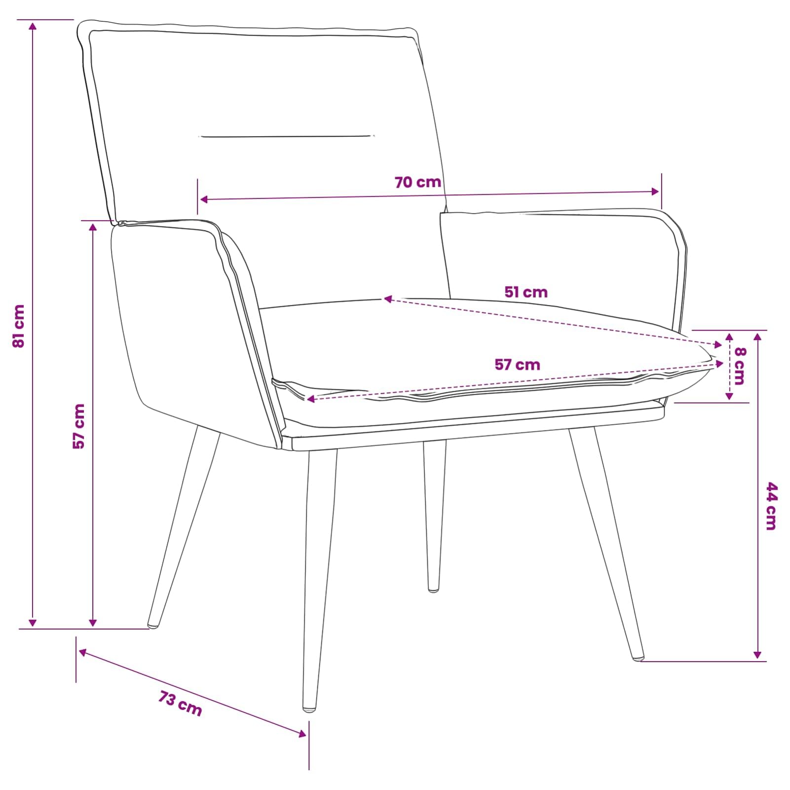 Moderner Sessel mit Bouclé-Stoff, 100% Polyester, Metallrahmen, abnehmbares Kissen, für Wohnzimmer, beige 42047697