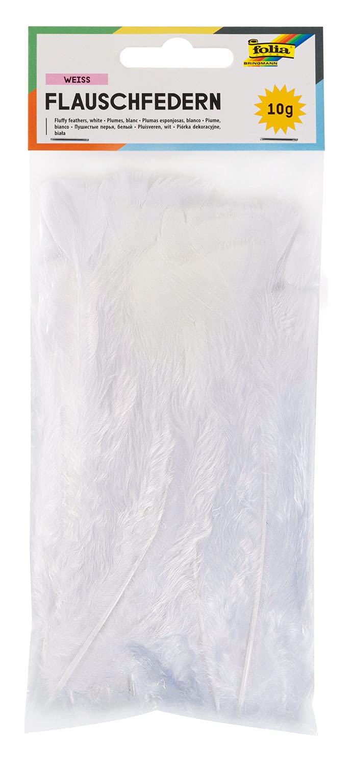 Piume Artificiali Folia - 10g, Colorate, Per Lavoretti Creativi E Costumi