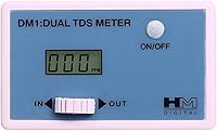Vista 1 de HM Digital DM-1 In-Line Dual TDS Monitor, 0-9990 ppm Range, +/- 2% Readout Accuracy,Blue & White