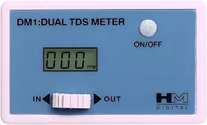 HM Digital DM-1 In-Line Dual TDS Monitor, 0-9990 ppm Range, +/- 2% Readout Accuracy