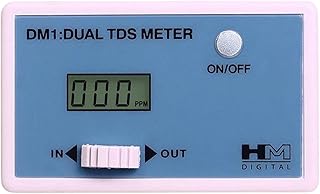 HM Digital DM-1 In-Line Dual TDS Monitor, 0-9990 ppm Range, 2% Readout Accuracy