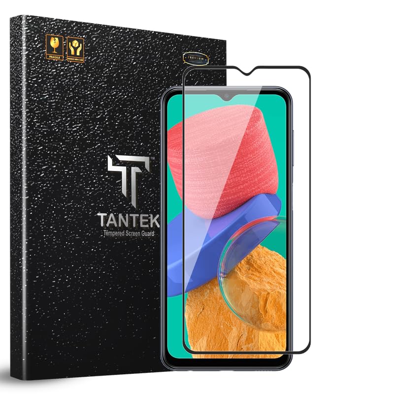 Image of TitanGuard Tempered Glass Screen Protector Guard for Samsung Galaxy F23 / F13 / M33 5G - 9H Hardness, Military Grade, Anti-Static, Easy Installation Kit - 1 PACK