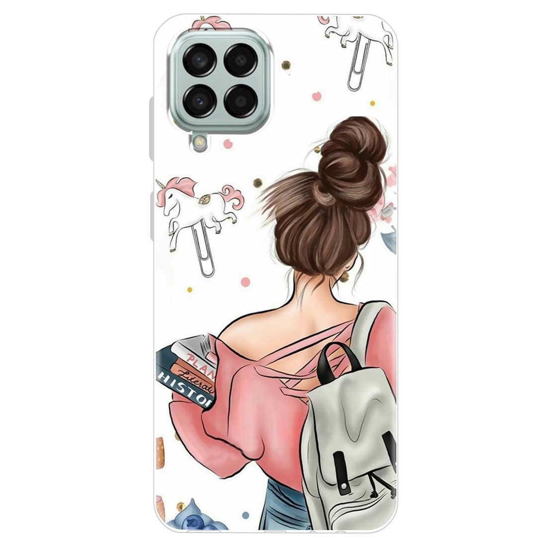 Fashionury Silicone Designer Soft Back Cover Case Compatible for Samsung Galaxy M33 5G-D0021, Multi-Coloured (B09XQR9K7S) Amazon Price History, Amazon Price Tracker
