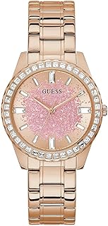 Guess Reloj Deportivo con Purpurina y Cristal de 38 mm para Mujer