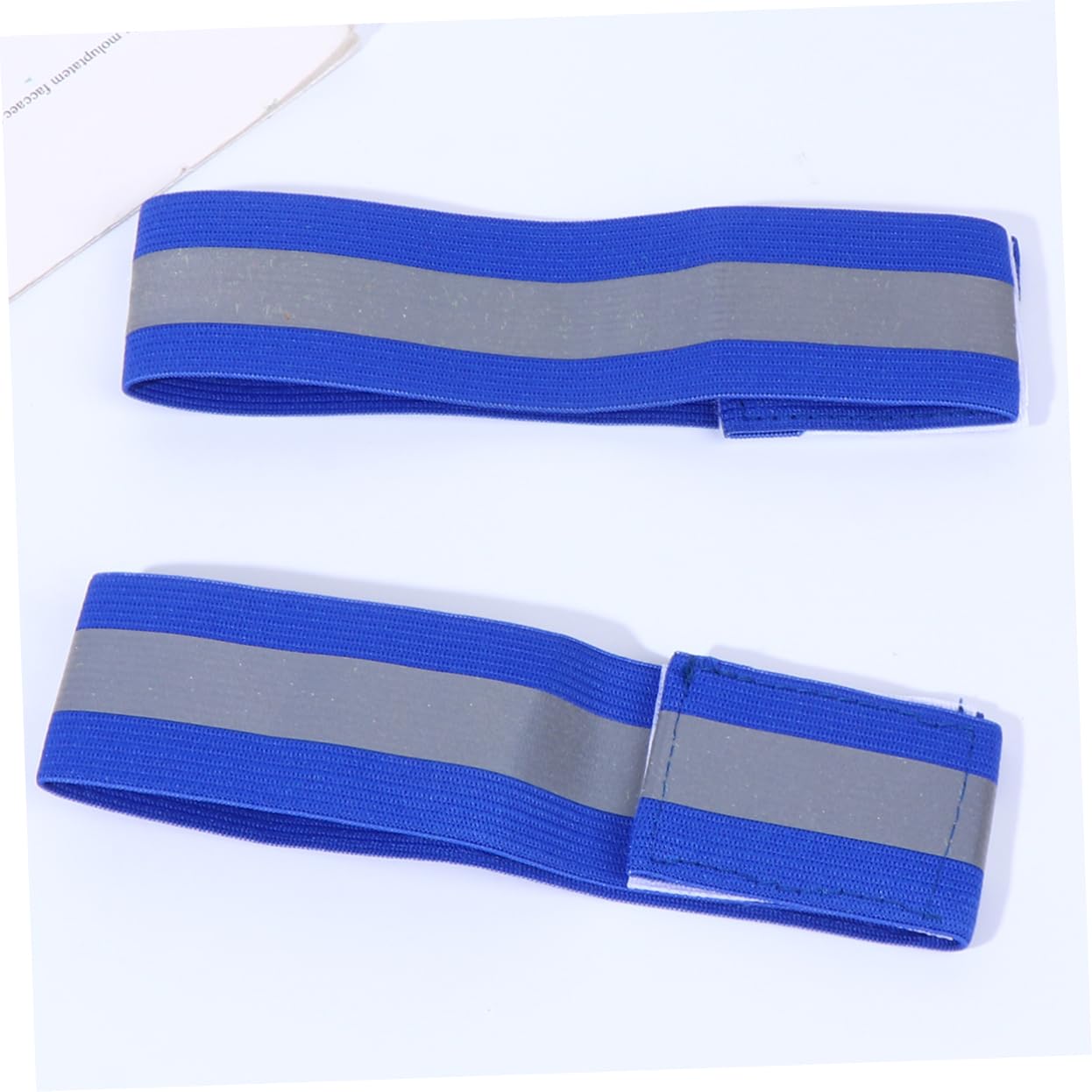 INOOMP 24piezas Brazaletes Reflectantes De Seguridad para Correr y Ciclismo Luminiscentes para Actividades Nocturnas para Jogging y Senderismo Azul