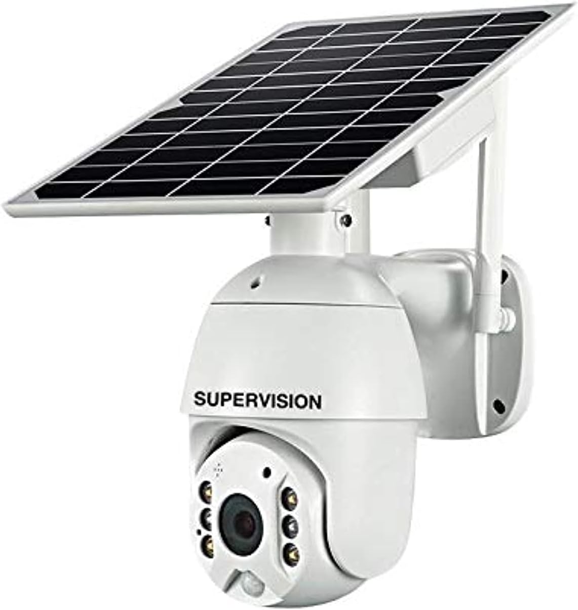Supervision (4G) 5MP Sim Card Solar PTZ Outdoor Camera. Supervision Solar PTZ Camera is Ideal For Use In Areas Where There is No Reliable Wi-Fi So You Can Use Sim Card.