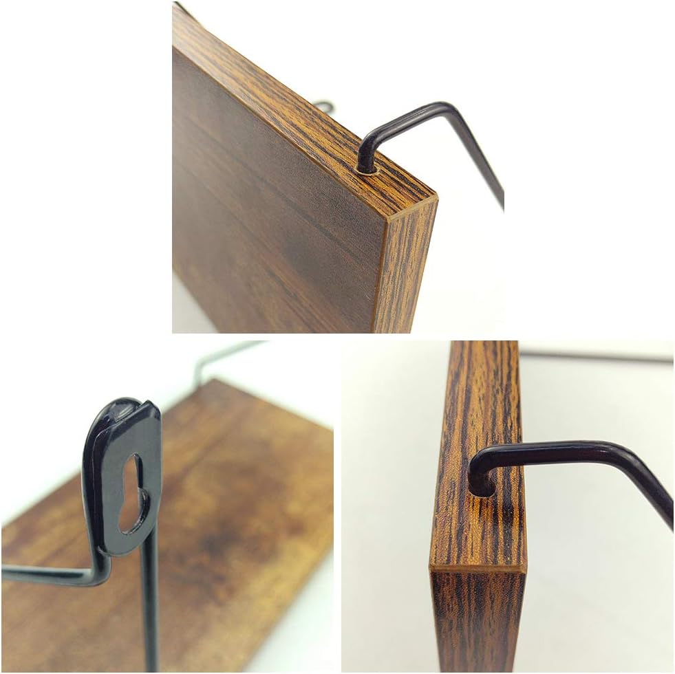 Lavezee Wall Floating Shelves Set of 3, Rustic Storage Shelf for Bathroom, Bedroom, Living Room, Office