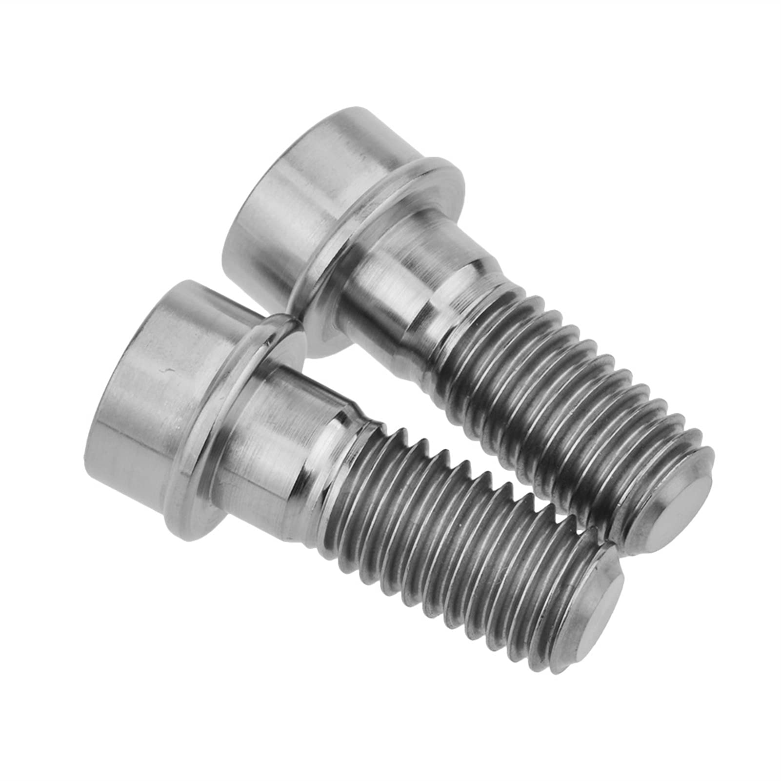 2 pièces M10 X 25mm 1.5mm pas M10 * 25mm 1.25mm pas moto titane Ti boulons vis for Ducati vélo frein cyclisme boulon(25MM P1.5_M10)