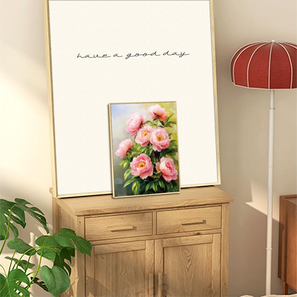 WEBEEDY 16 Vorgezeichnete Leinwände Zum Malen – Landschaft & Blumen, Je 25,4 X 20,3 Cm | Mal- Und Trink-Set, DIY