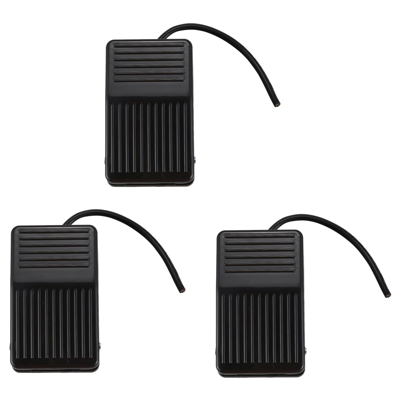 Jnchdghwa 3X 250V 10A SPDT Nonslip Plastic Momentary Electric Power Foot Pedal Switch