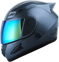 Vista 23 de 1Storm - Casco de cabeza completa para motocicleta, diseño de calavera mecánica HJDJ11