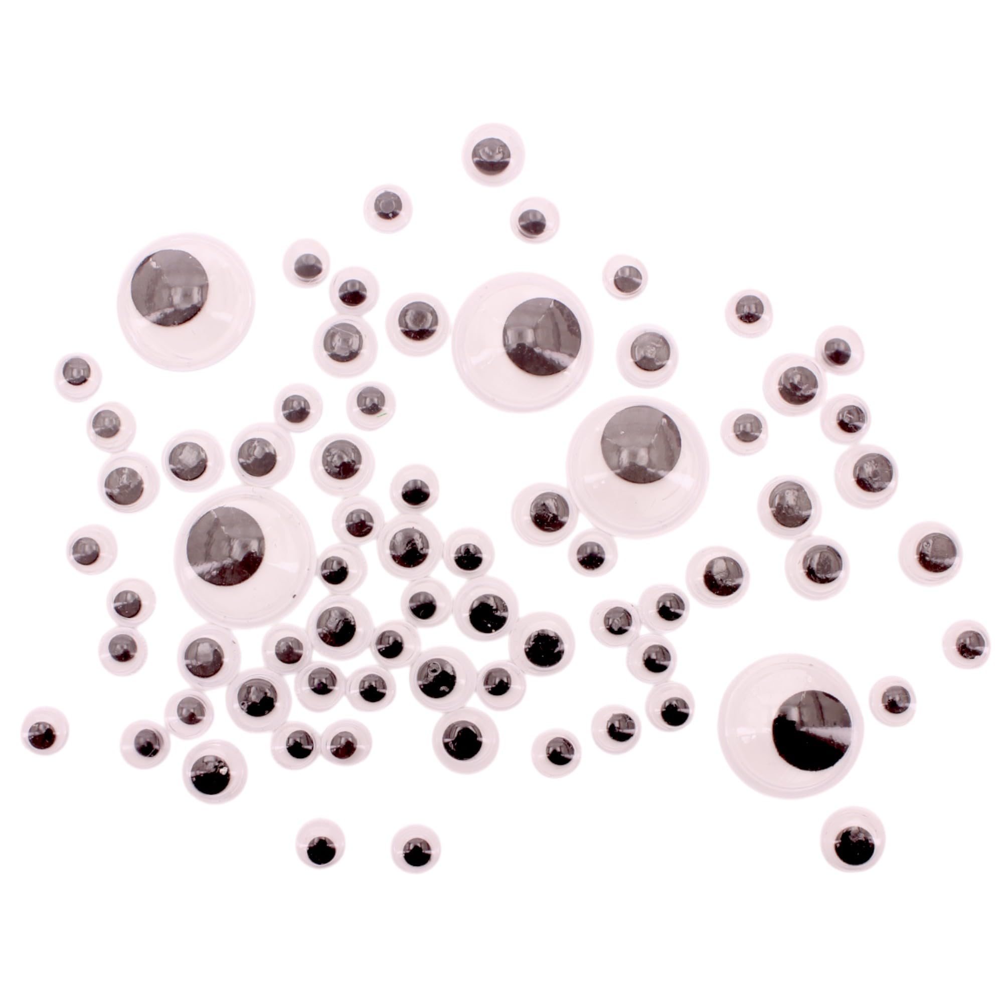Lot de 400 yeux mobiles ronds en plastique pour scrapbooking et artisanat