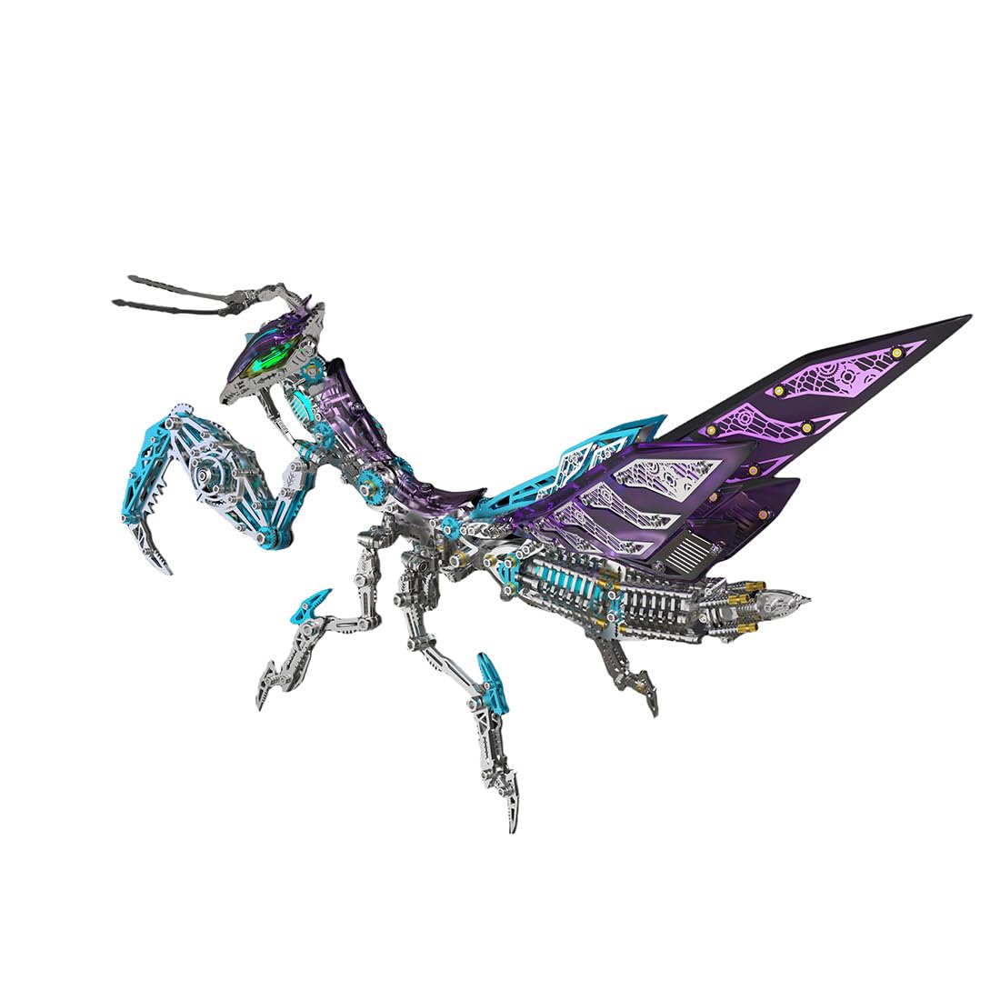 Set di 1000 puzzle in metallo 3D per modellini, per adulti con attrezzi (viola)