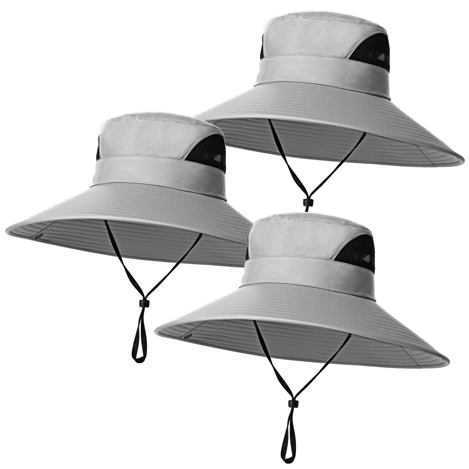 Shyyween 3 Pcs Oversize XXL Sun Hats for Men Big Head Large Wide Brim Hats UPF 50+ Sun Protection Outdoor Fishing Gardening
