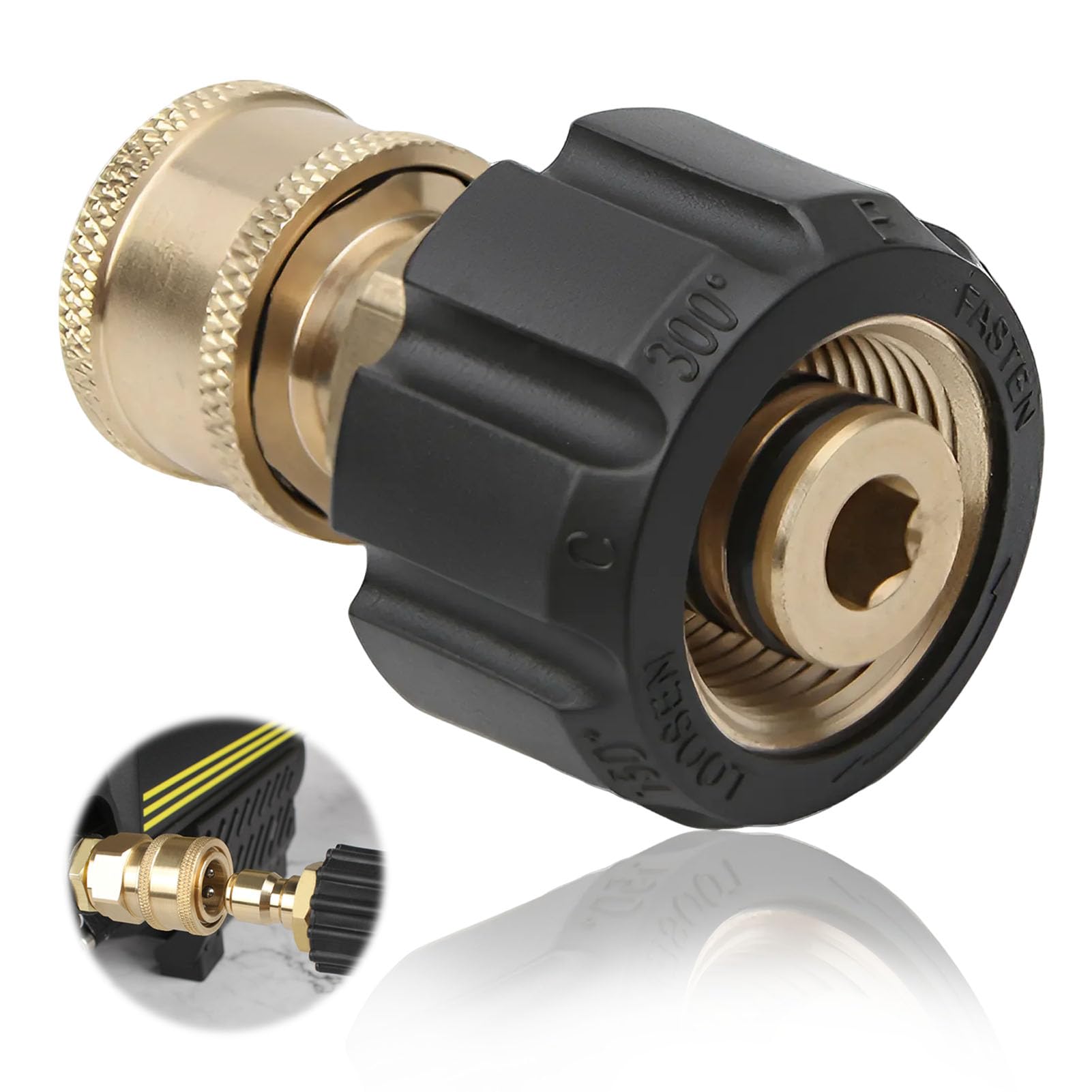 Pressure Washer Adapter M22 Female to 1/4