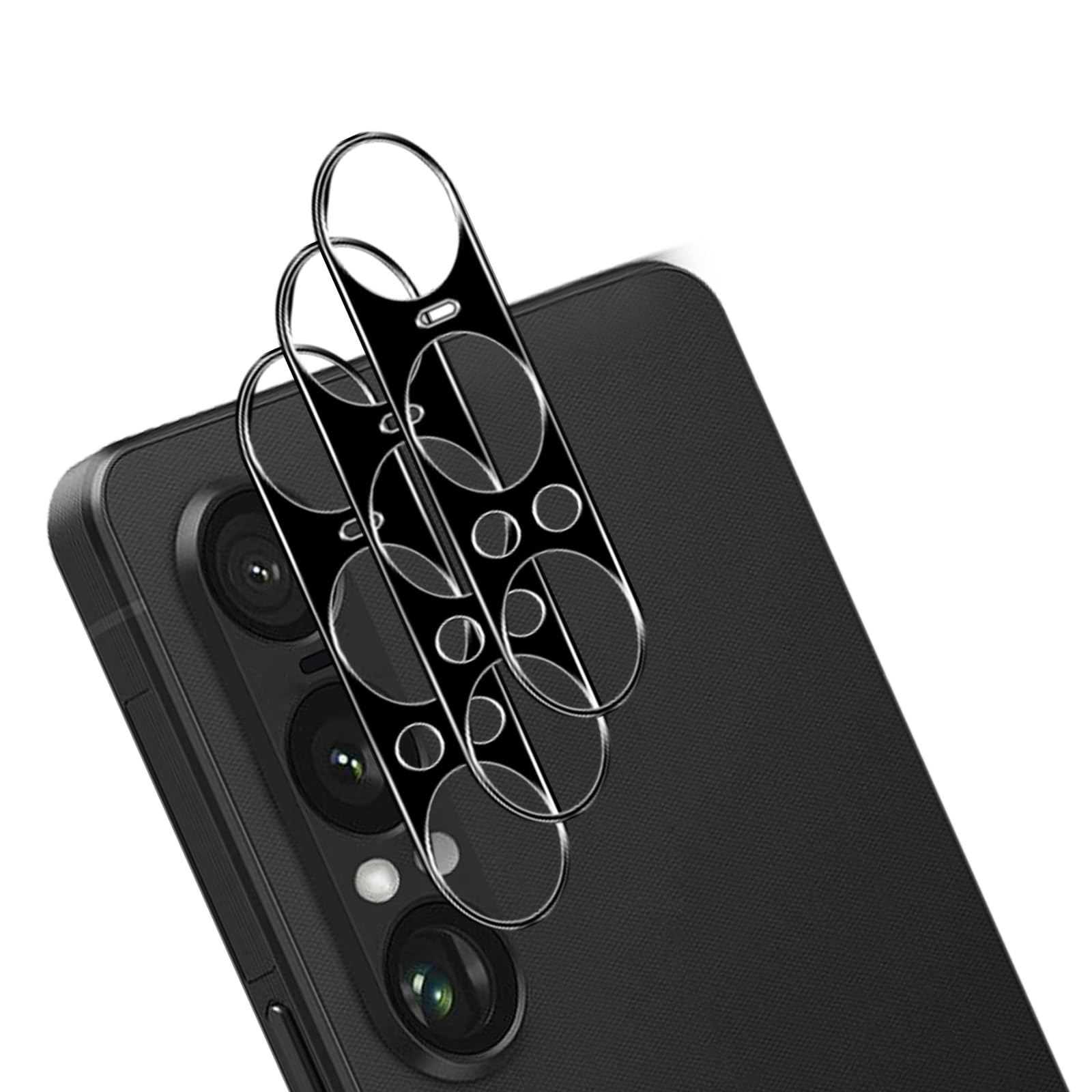 【3枚セット】For Sony Xperia 1 VII カメラフィルム 9H強度 耐衝撃 飛散防止 キズ防止 高透過率 指紋・汚れ防止 気泡ゼロ 露出オーバー防止 簡単貼り付け 対応 Sony Xperia 1 VII カメラレンズ保護フィルム