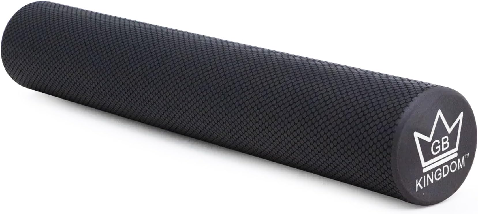 Kingdom GBEVA Foam Roller Fitness Balance Training Exercise Roller Trigger Point Self Massage and Muscle Tension Relief Massager for Back Legs Workouts Gym Pilates Yoga 90cm Black