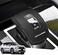Vista 46 de Great-luck Funda Protectora de Perilla de Palanca de Cambios Automática de Cuero Genuino con Moldura, Accesorios Interiores Personalizados