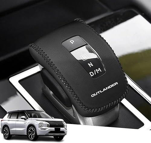 Miniatura 46 de Great-luck Funda Protectora de Perilla de Palanca de Cambios Automática de Cuero Genuino con Moldura, Accesorios Interiores Personalizados