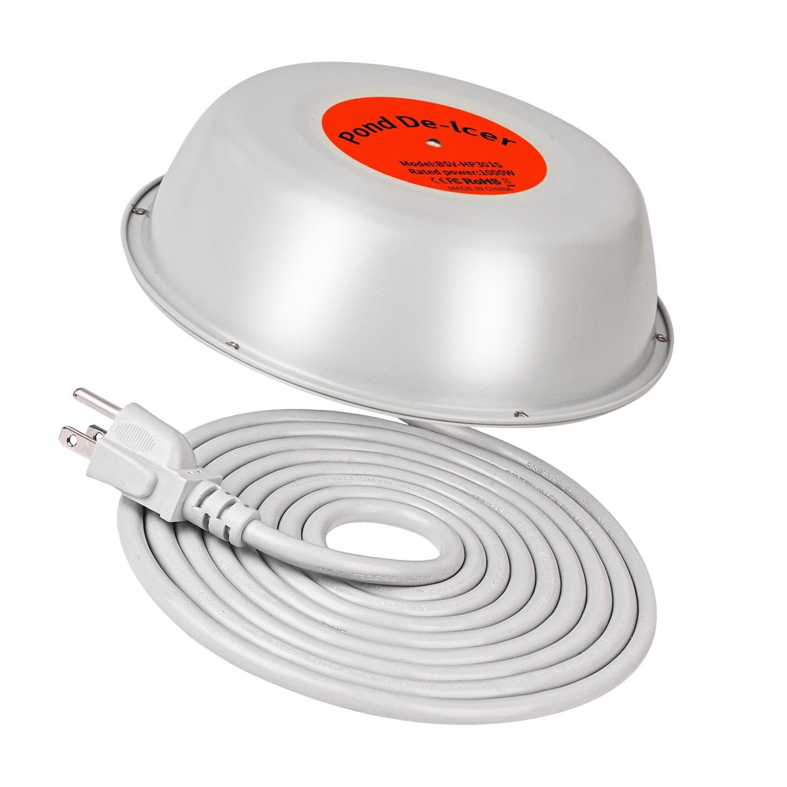 Enakshi (LABEL) Creations Winter Outdoor Pond Heater Thermostatically Controlled Pond Deicer for Patio 1000 W