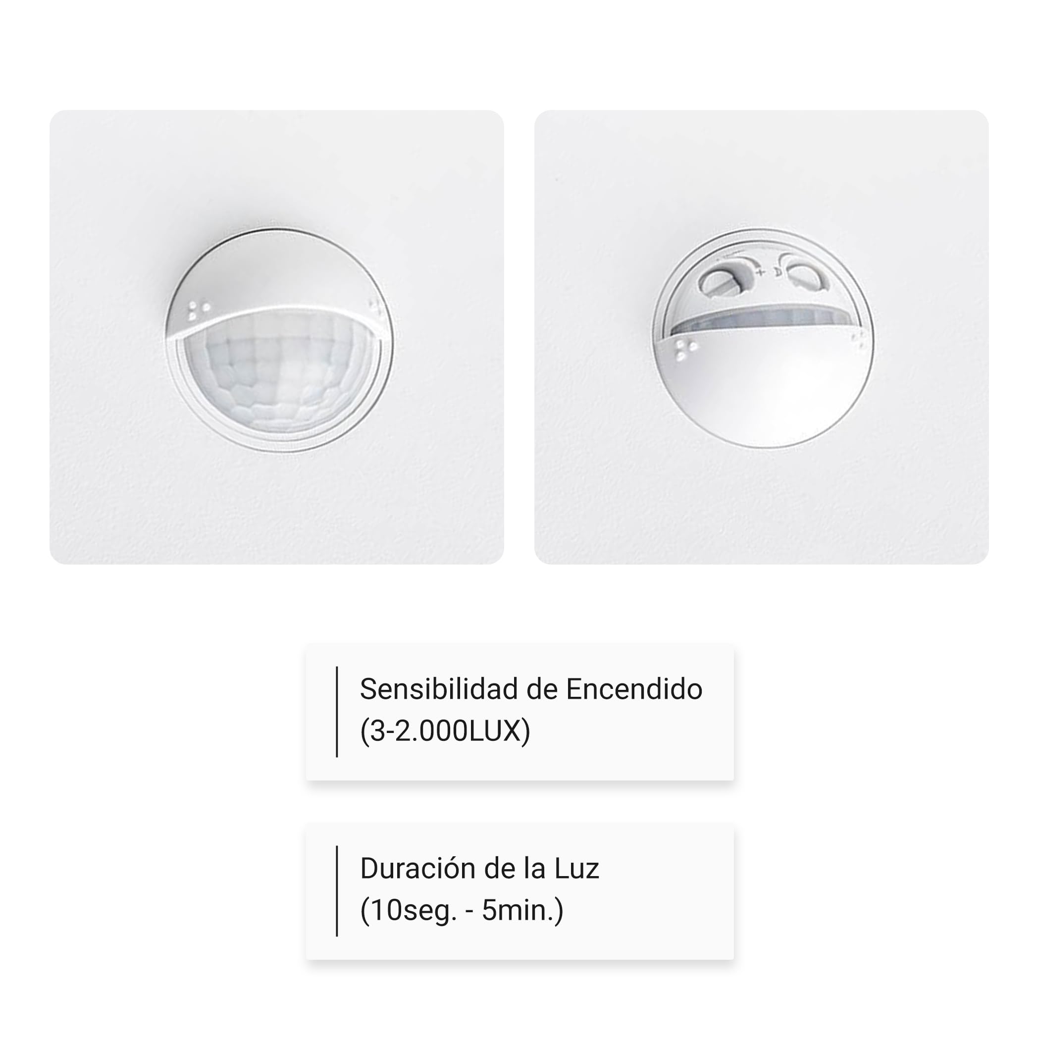 SEBSON LED Lampara Exterior con Sensor Movimiento 2 Piezas, Blanco | Aplique Pared IP65 15W 1000lm Blanco Frío 5800K, Iluminacion Exterior Sensor 9m/140°