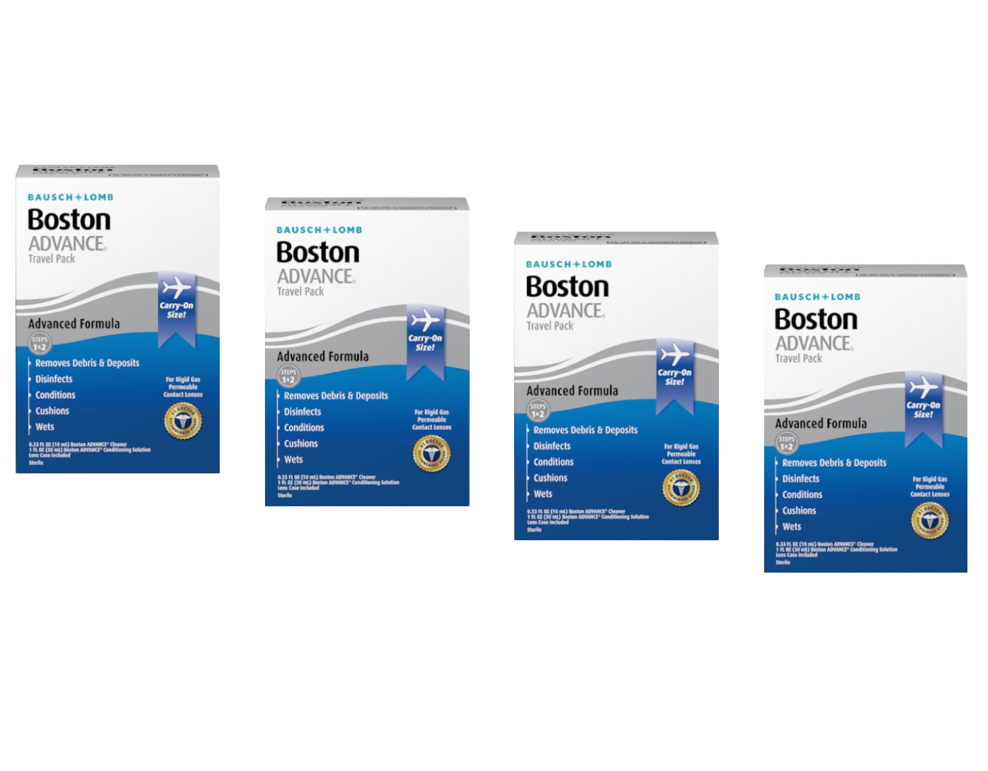Boston Advance Contact Lens Conditioning Solution Travel Kit for Rigid Gas Permeable RGP Lens Conditions Wets for Comfort