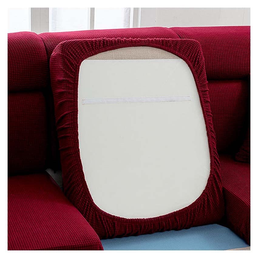 Jacquard Wear-Resistant Universal Sofa Cover, L Shape Sectional Couch Cushion Covers,Thickened Stretch Slipcovers Replacement, Left/Right Chaise Lounge Sofa Slipcover ( Color : #9 , Size : 2 seats (10