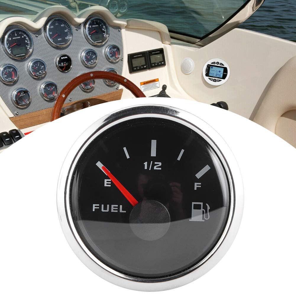 Medidor de nivel de combustible, instrumento medidor de puntero NMEA2000 de 52 mm para barcos y yates Medidor de combustible, indicador de combustible para barcos y yates