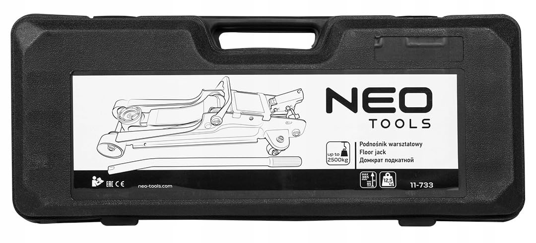 NEO TOOLS Wagenheber 2,5T Hubhöhe 85-385 mm inkl. Koffer