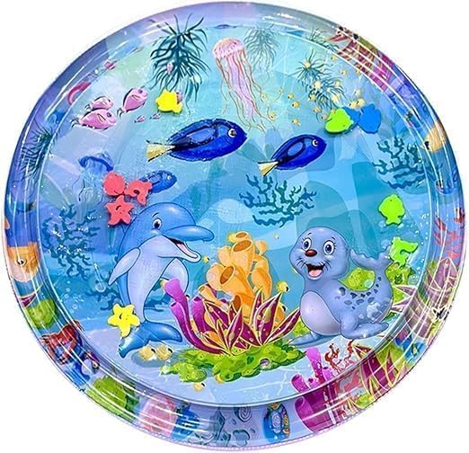 Interactive Water Mat for Cats & Dogs � Portable Pet Playmat, Cute Cartoon Design, Non-Slip Cooling Pad, Fun & Engaging Toy for Kittens, Puppies, Small Pets (Portable Mat Cats & Dogs,)-image-24