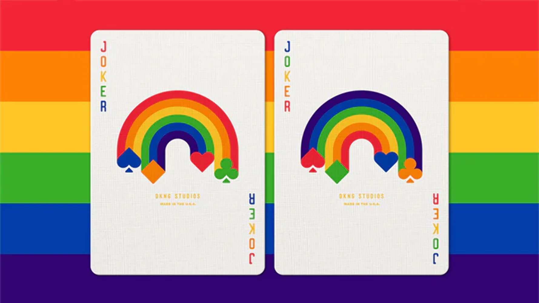 Amazon.com: DKNG Rainbow Wheels (Blue) Playing Cards by Art