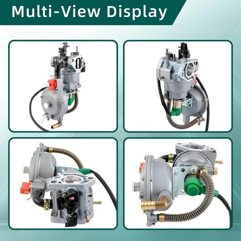 Kit de carburador de combustible dual de 4,5 kW a 10 kW para convertir a GLP y gas natural, apto para modelos de generadores comunes de otros fabricantes.