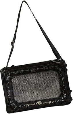 Itabag Crossbody Bag Shourdled Multipurpose Messengers Shourde Animal Display Sweet Cool Satchel Handbag Gift Fashion Hanging Bag Satchel Purse, Black