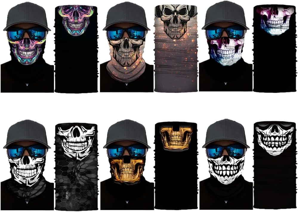 Neck Gaiter Mask,Bandana Gator Face Cover Mask Sun UV Protection,Neck Warmer Balaclava,Tube Face Scarf,Headband for Outdoor - Image 2