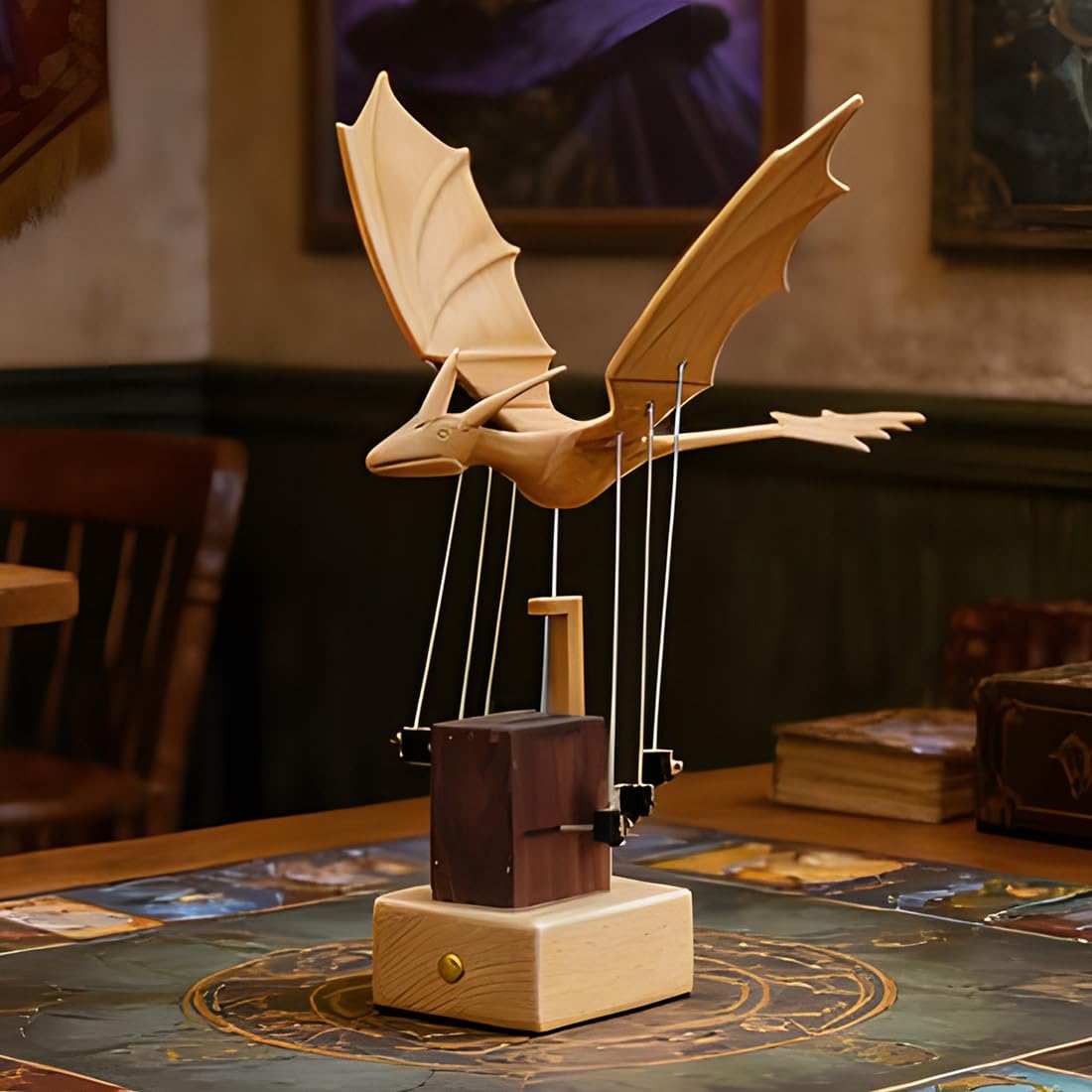 Drewniany model 3D dla dorosłych, mechaniczny, dynamiczny, zachodnia mityczna istota, model 3D, drewno steampunk, bioniczny organizm, zestaw modelarski, prezent, RTR