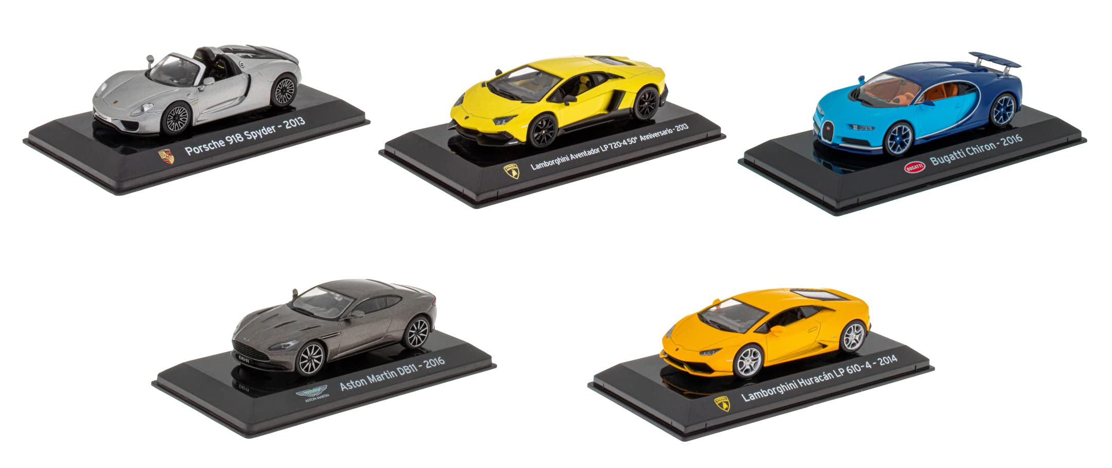 OPO 10 Lot von 5 Autos: Kompatibel mit Aston Martin und kompatibel mit Lamborghini und kompatibel mit Bugatti und kompatibel mit Porsche - LUP1