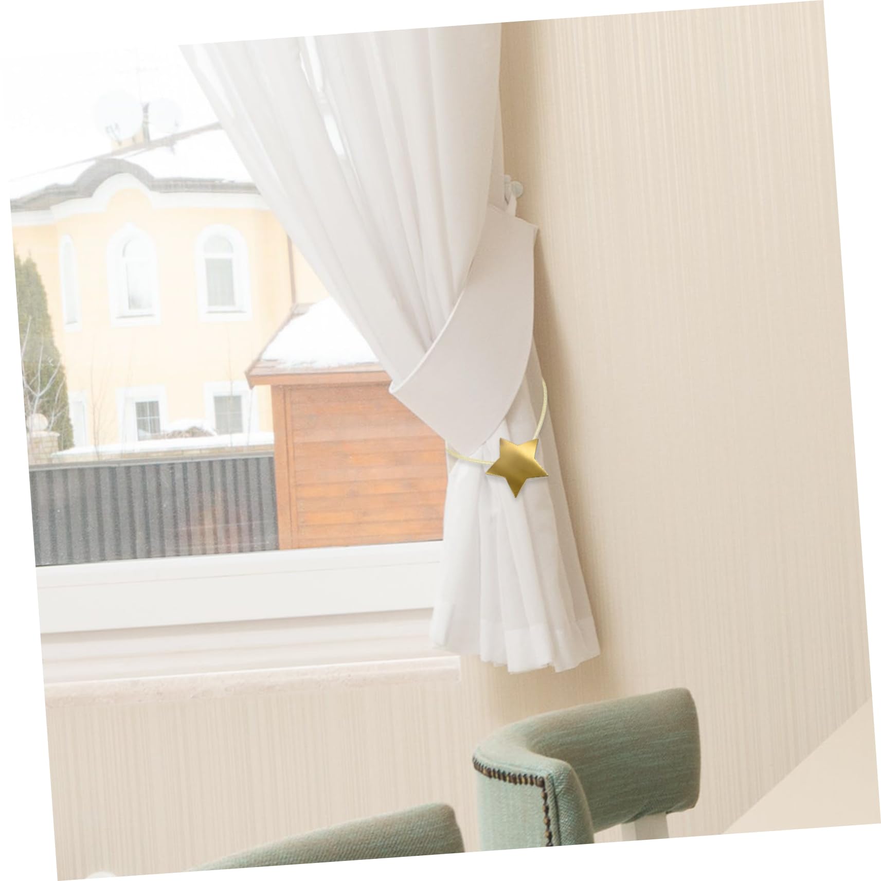 Alipis 6 Pièces Boucle Aimantée pour Rideau Tentures Retenue De Rideau Retenues De Fenêtre Boucles De x en Métal e pour ES De x Fiables