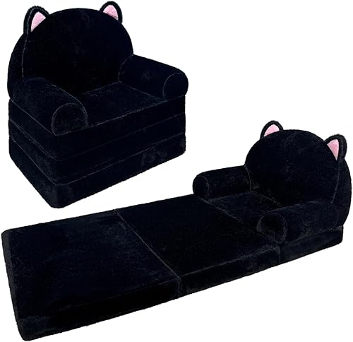 Silla infantil de felpa con funda extraíble, sofá cama para niños, cómodo sofá para niños de 1 a 3 años disponible en Yaxa Venezuela