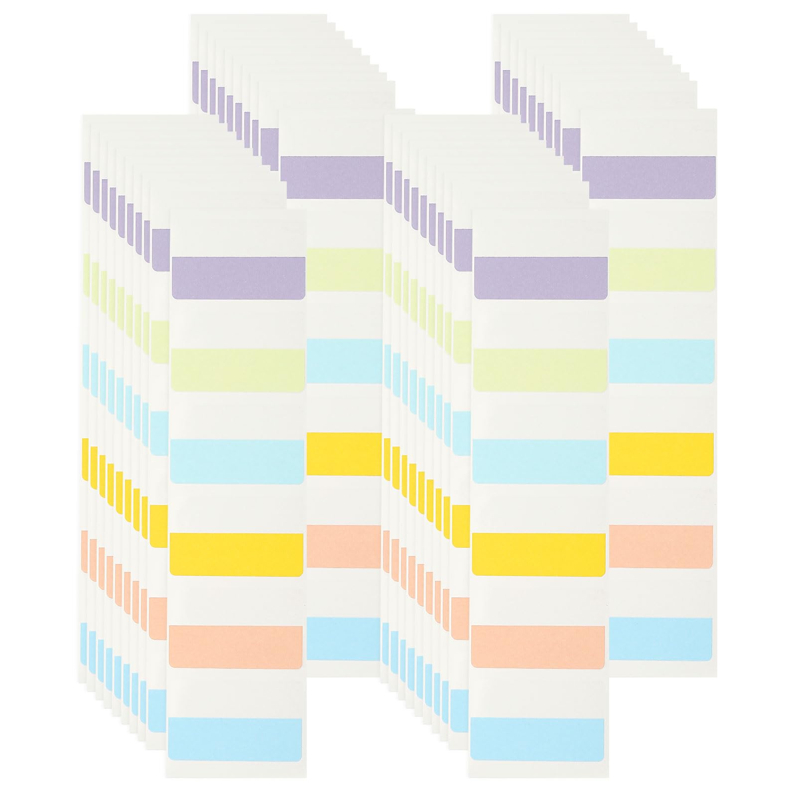 PATIKIL Clear Index Sticky Tabs, 240 Pcs Large Transparent Sticky Notes Bookmarks Planner Stickers Page Tabs for Office Notebooks File Folder Ledger Book, Classic 6 Colors