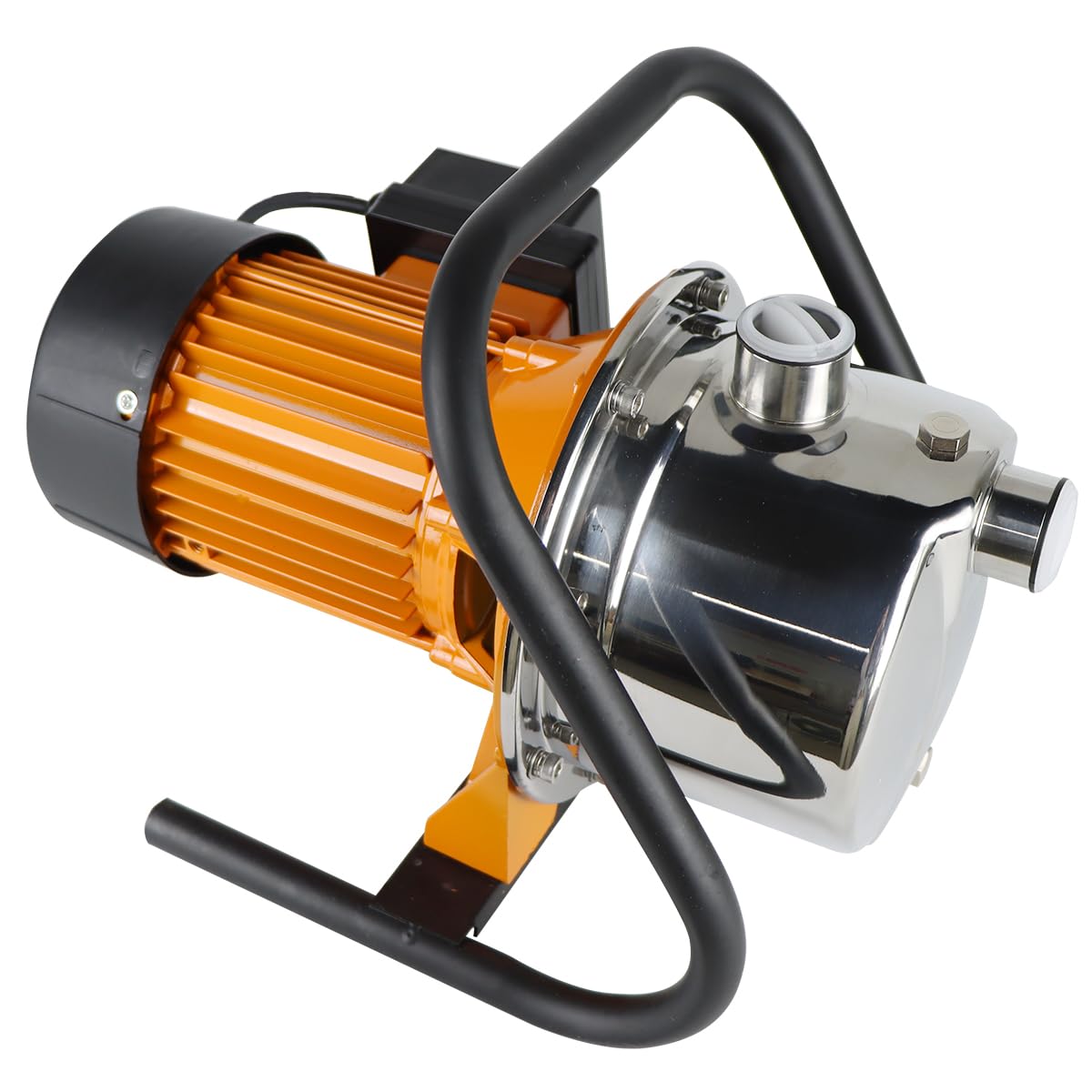 TDRFORCE 1HP 18gpm Shallow Well 110V Booster Pump Portable Garden Pond Water Transfer Pump Electric Yard Pool Cover Draining Pump Above Ground Self Priming Irrigation Pump Stainless Steel Lake Pump