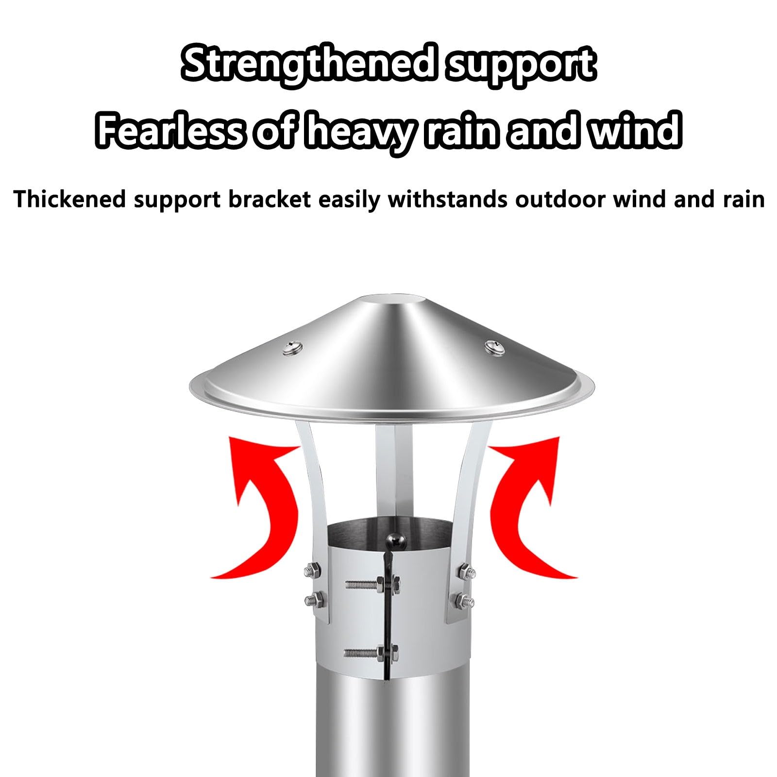 Comignolo In Acciaio Inox Per Camino, ComignolO Terminale Circolare, Comignolo Antivento Antipioggia, Fumaiolo ComignolO Canna Fumaria Camino Cappello(250 mm(9.843 in))