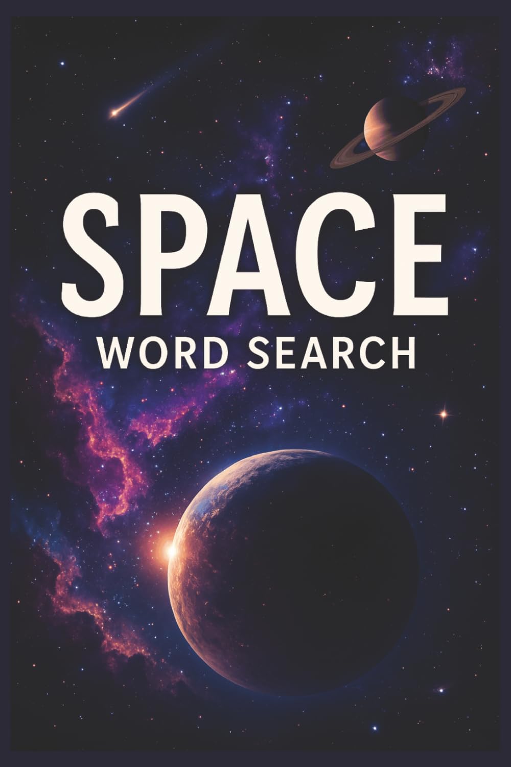 Space Word Search: 55 Word Search Puzzles Featuring Planets, Galaxies, Astronomy, Space Exploration, Interesting Facts, Useful Tips & Complete Solutions