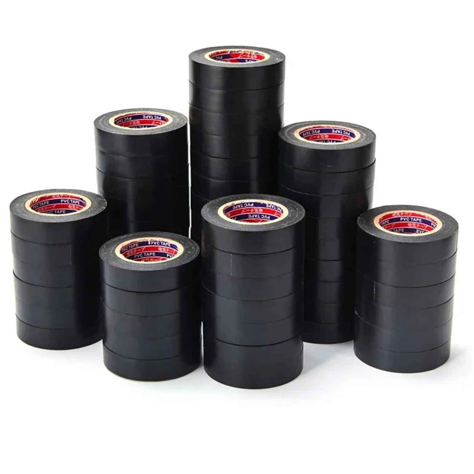 Nastro isolante elettrico in PVC multicolore da 6 rotoli | 6 codici colore, PVC ignifugo, resistente all'umidità, adatto alla riparazione di cablaggi domestici e industriali(Green)