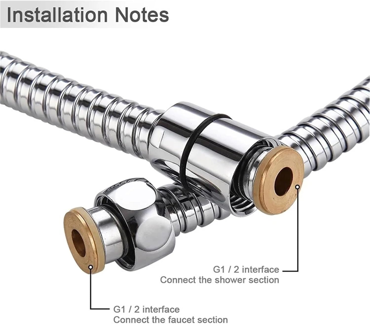 ステンレス製シャワーホース、 シャワーホース 3.0m シルバー ステンレス